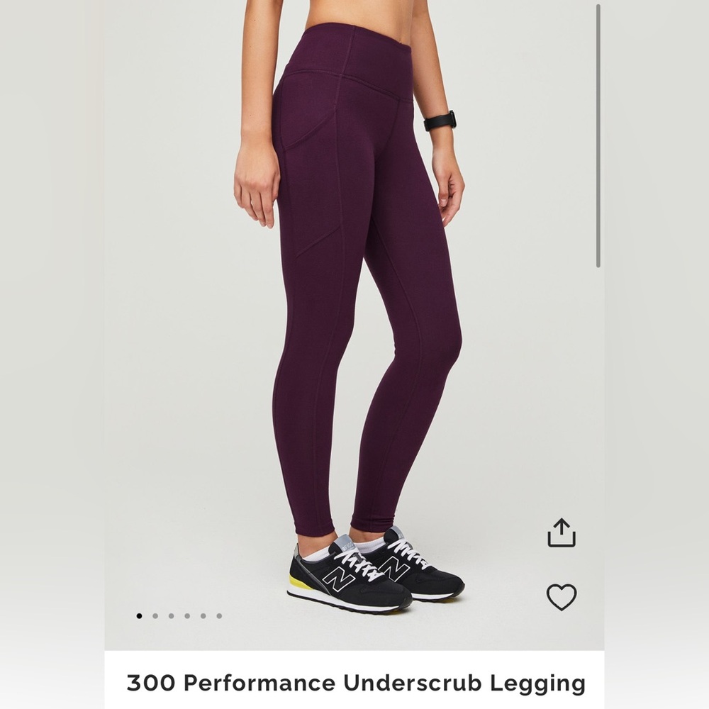 Figs DEEP PURPLE Small 300 performance Leggings NWT